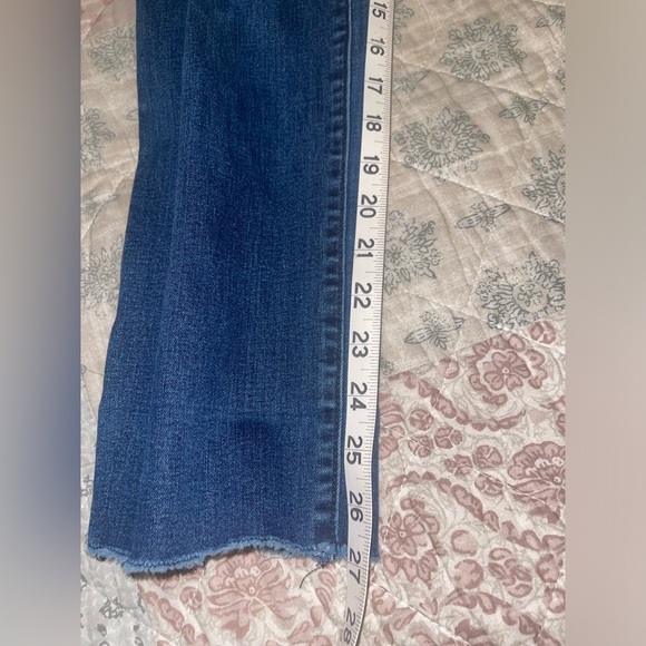 INC brand distressed straight leg regular crop fit jeans. EUC - Picture 10 of 12